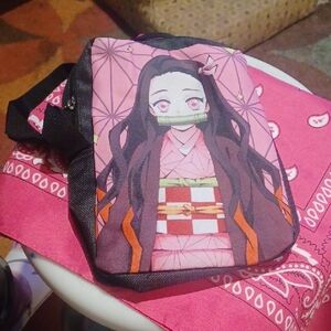 Anime Character Pink Crossbody Bag